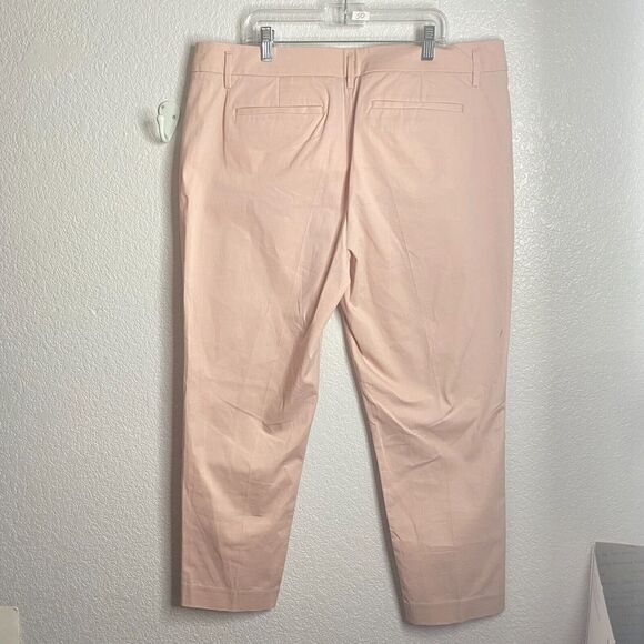 NWT Worthington Women's Slim-Leg Stretch Ankle Pleated Dress Pants Rose Smoke 16 - Picture 3 of 11